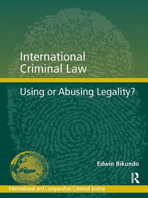 cover image of International Criminal Law